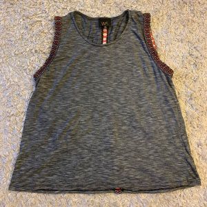 Women’s sleeveless top with ribbon detailing